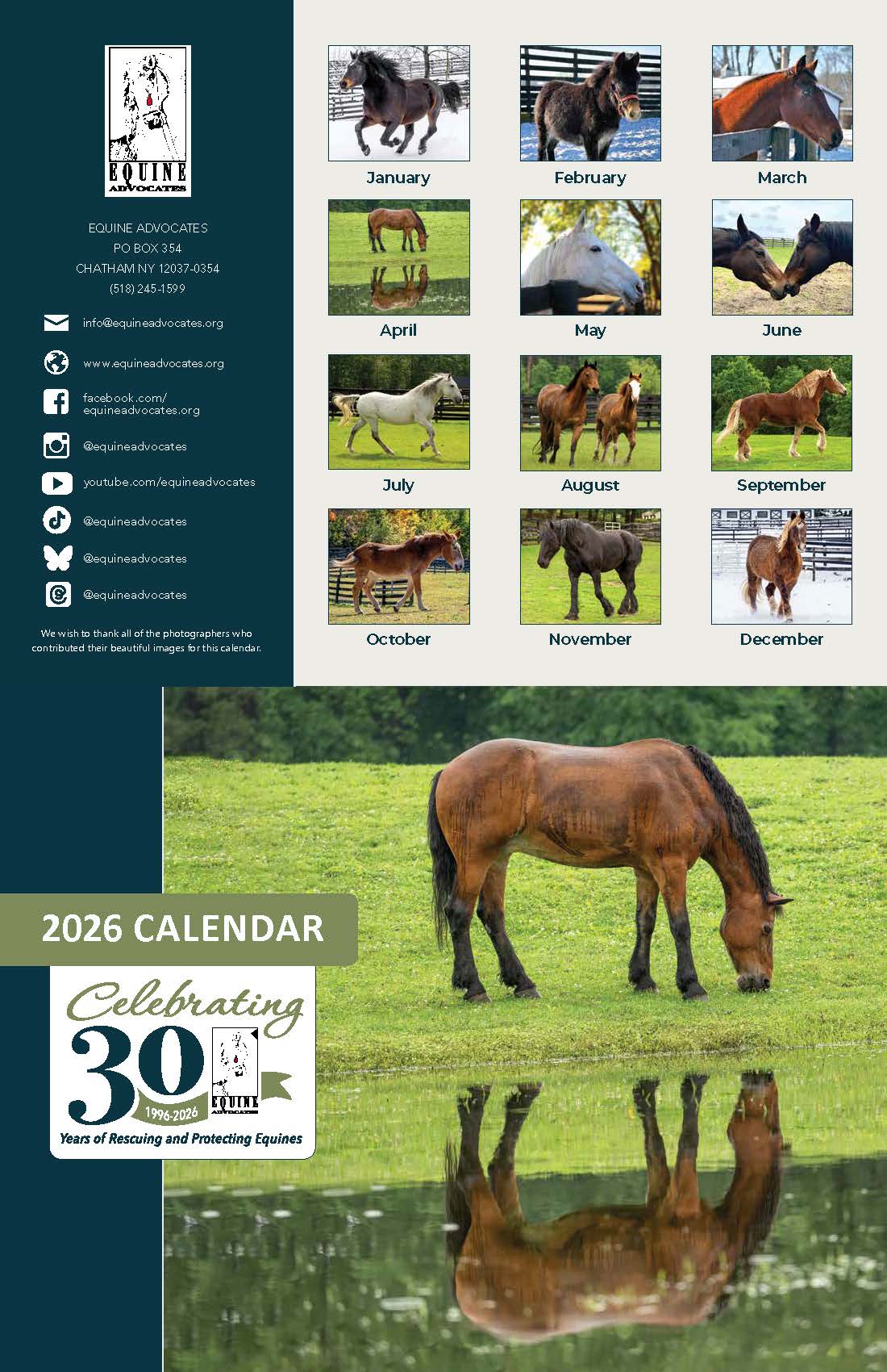2026 Equine Advocates Calendar